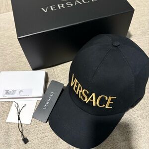 Versace Dadcap Hat Cap Logo Medusa Size 59 M Gold